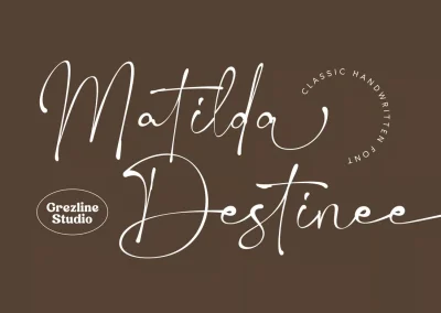 Matilda Destinee – Handwritten Script Font