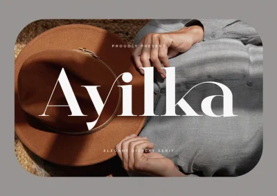 Ayilka – Modern Elegant Display Serif Font