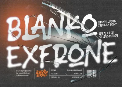 BlankoExfrone – Street Marker Font