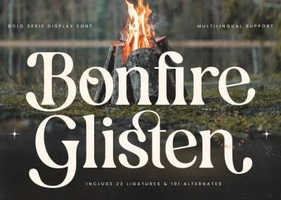 Bonfire Glisten – Bold Serif Display
