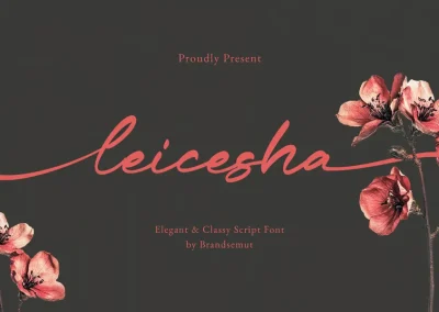 Leicesha – Elegant & Classy Script Font