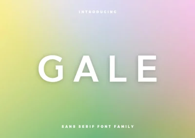 Gale – Feminine Geometric Sans Serif