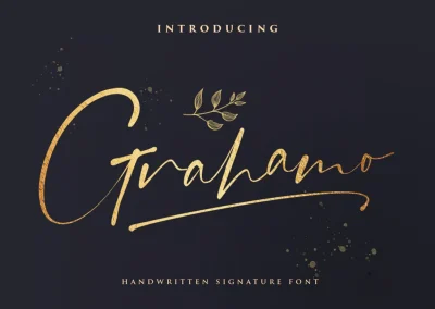 Grahamo Signature Font