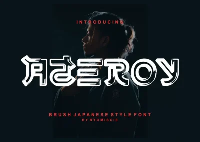 Azeroy – Brush Japanese Style Font
