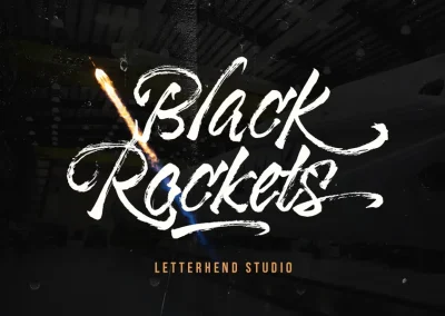 Black Rockets – Dry Brush Font