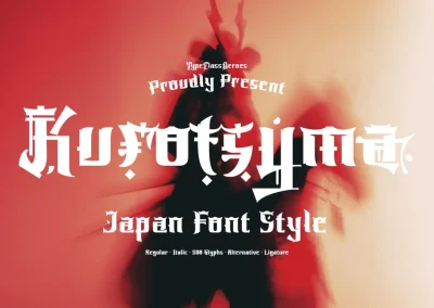 Kurotsyma – Japan Font Style