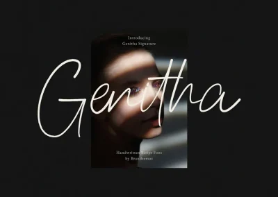 Genitha – Handwritten Script Font