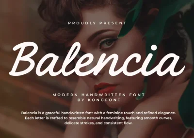 Balencia – Modern Handwritten Font