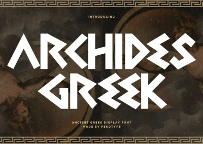 Archides – Ancient Greek Display Font