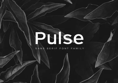 Pulse – A Modern Sans-Serif Typeface