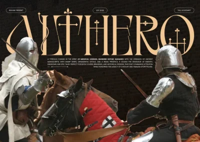 Althero – Decorative Medieval Serif Display Font