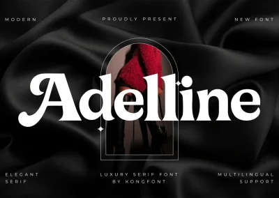 Adelline – A Luxury Serif Font