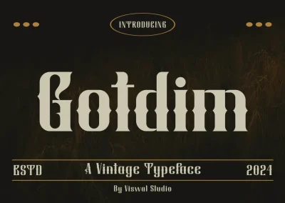 Gotdim – Vintage Font