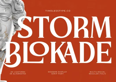 Storm Blokade – Modern Display Serif