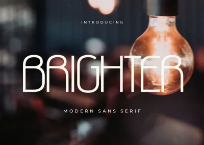 Brighter – Modern Sans Serif