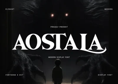 Aostala – Modern Display Font