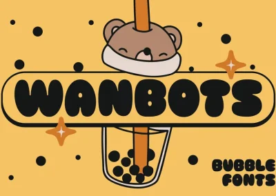 Wanbots – Bubble Fonts