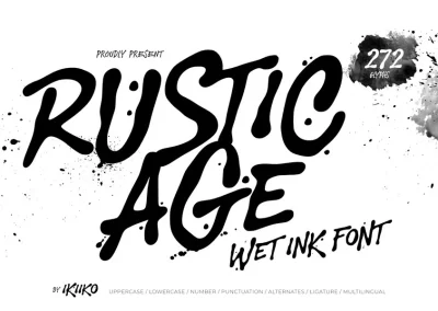 Rustic Age Wet Ink
