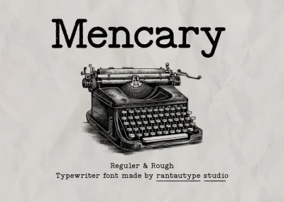 Mencary Old Typewriter