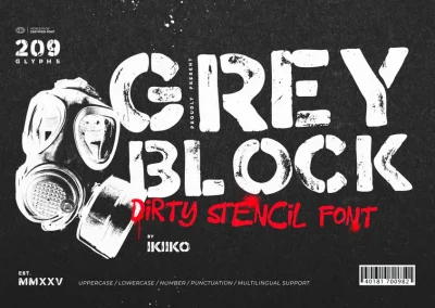 Greyblock Dirty Stencil