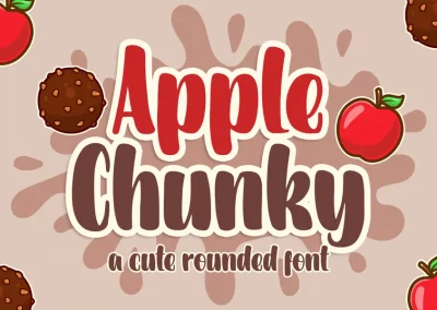 Apple Chunky Cute Rounded