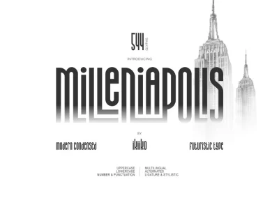 Milleniapolis Futuristic Type
