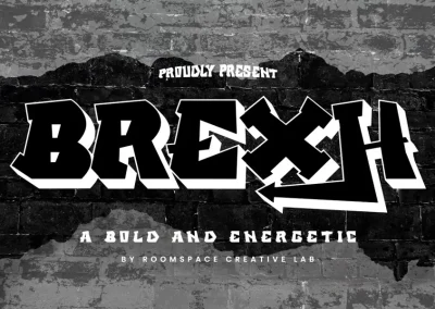 Brexh Graffiti Sign Street Marker